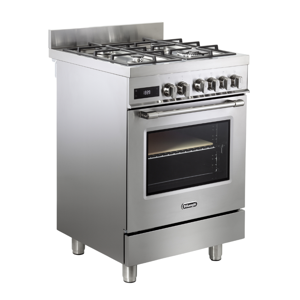 תנור משולב כיריים Delonghi PRO66MXLPZ תמונה מהצד