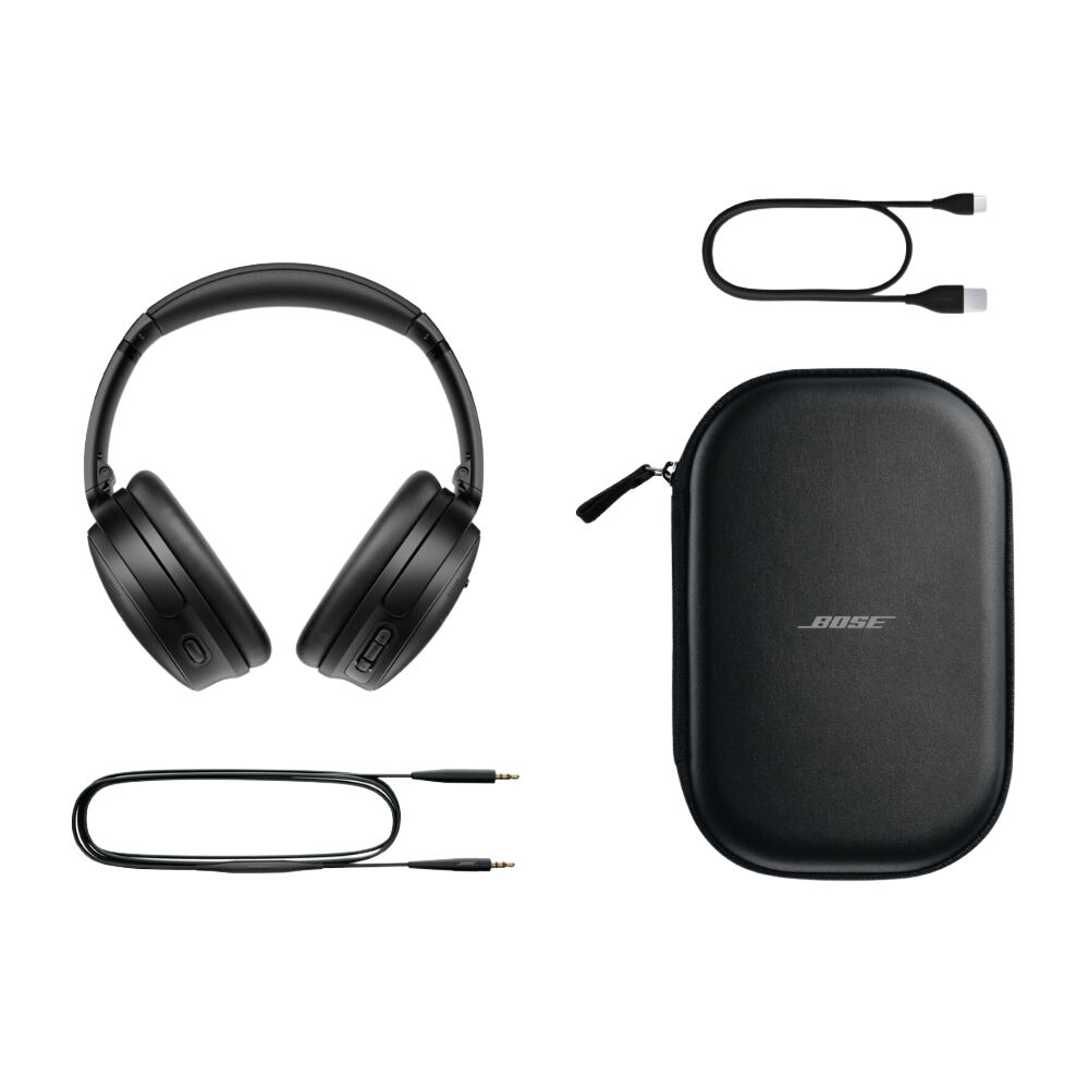 אוזניות ביטול רעשים אלחוטיות Bose QuietComfort Headphones אביזרים