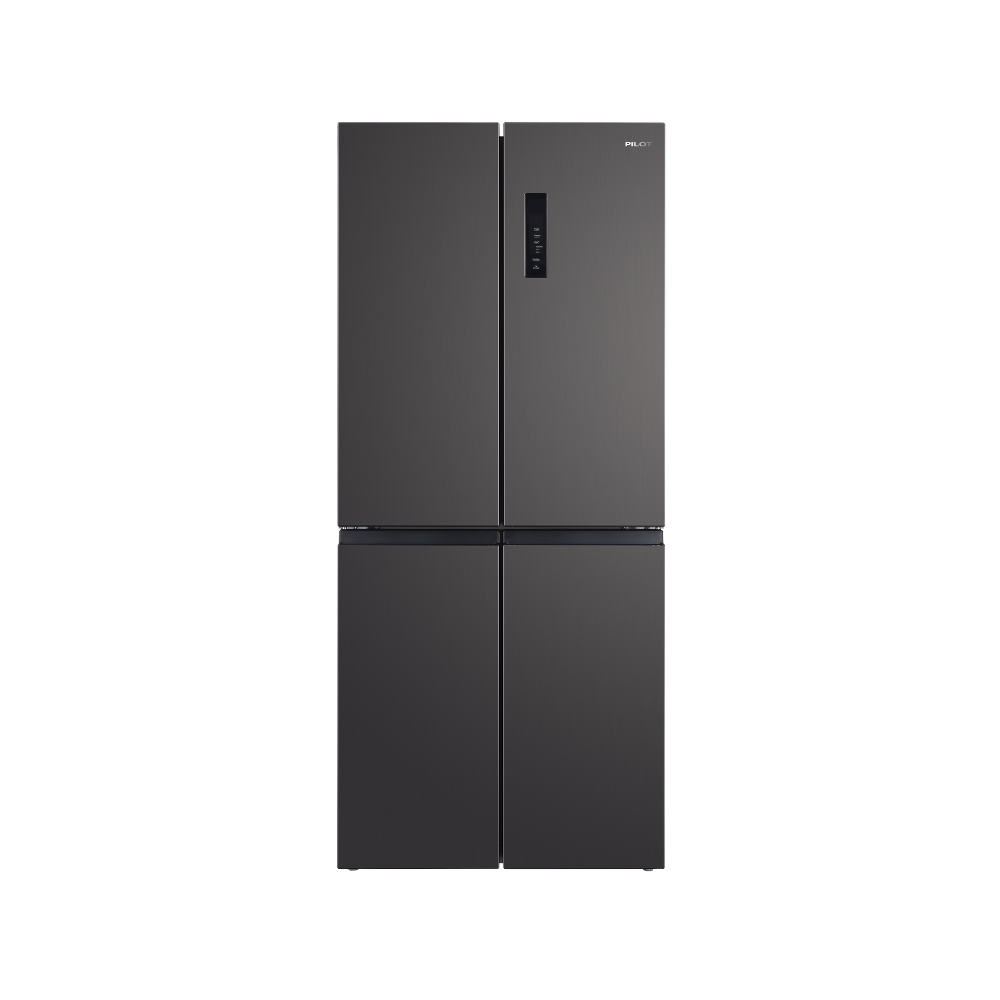 מקרר 4 דלתות 415 ליטר נירוסטה מושחרת Pilot PILR4435DX