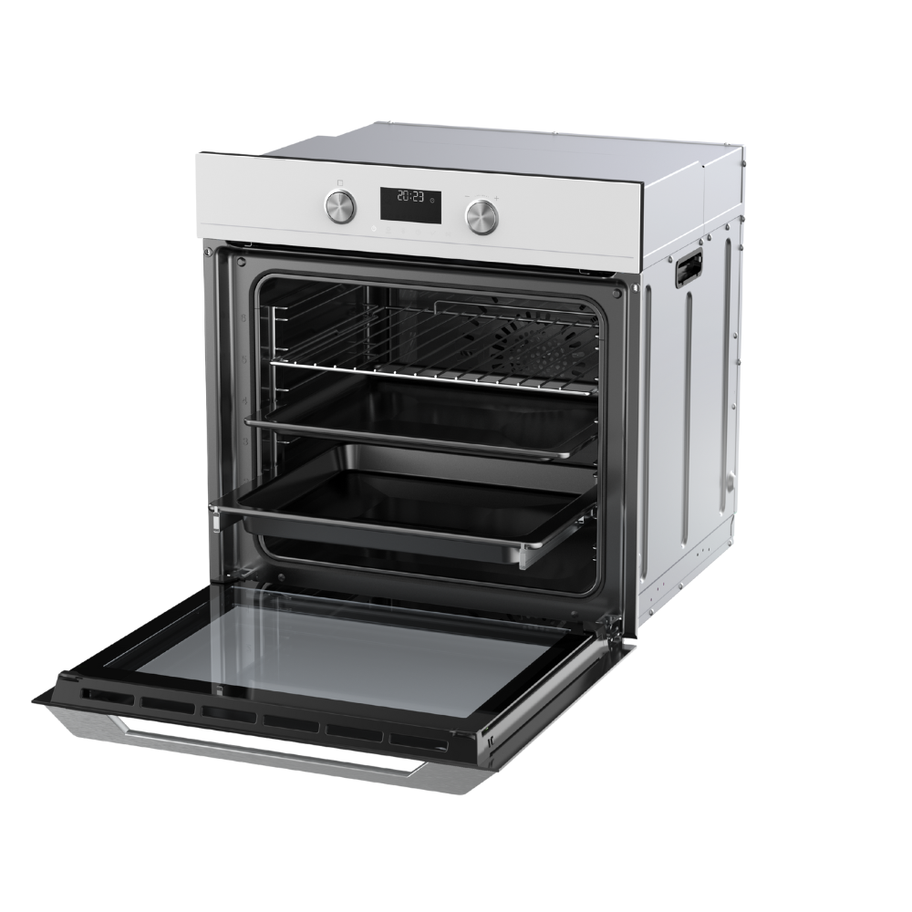 תנור אפייה בנוי 72 ליטר Haier HOQ-K5AAN3GW זכוכית לבנה