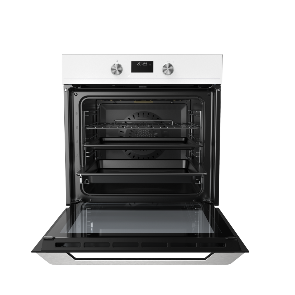 תנור אפייה בנוי 72 ליטר Haier HOQ-K5AAN3GW זכוכית לבנה