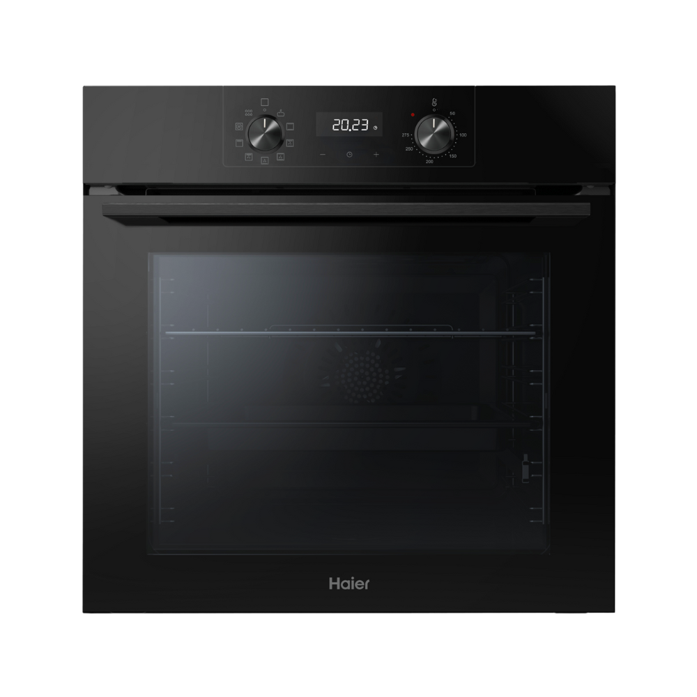 תנור אפייה בנוי 72 ליטר Haier HOQ-K2AAN3BX זכוכית שחורה
