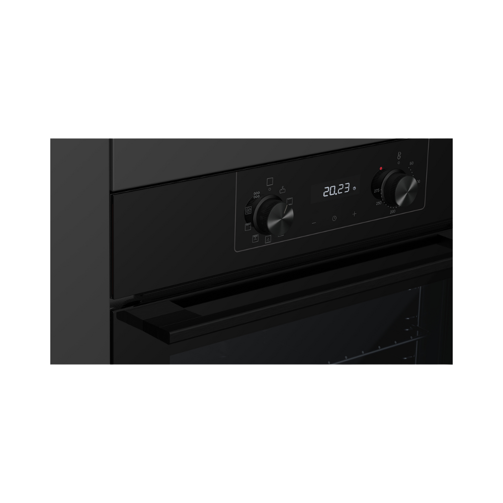 תנור אפייה בנוי 72 ליטר Haier HOQ-K2AAN3BX זכוכית שחורה