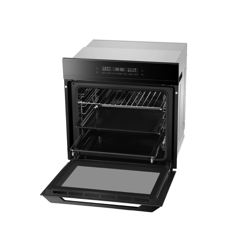 תנור אפייה בנוי 72 ליטר Haier HOQ-F5AAGB זכוכית שחורה