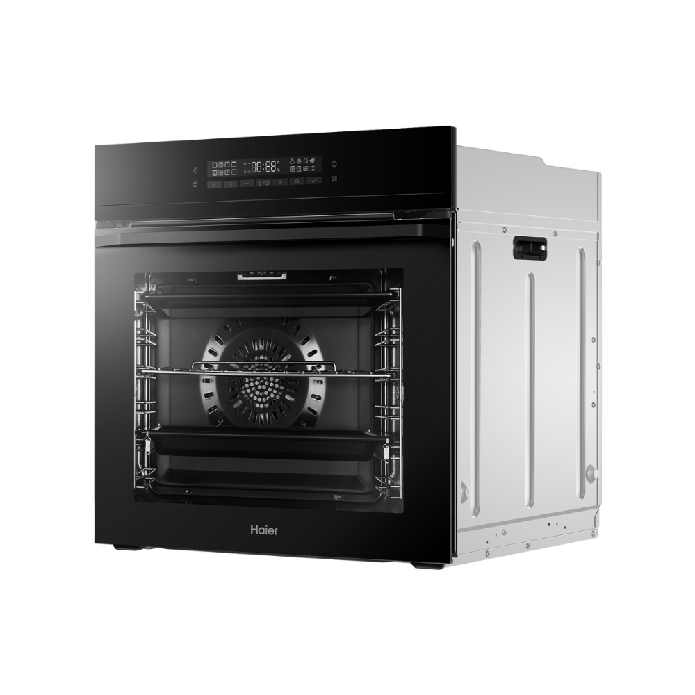 תנור אפייה בנוי 72 ליטר Haier HOQ-F5AAGB זכוכית שחורה