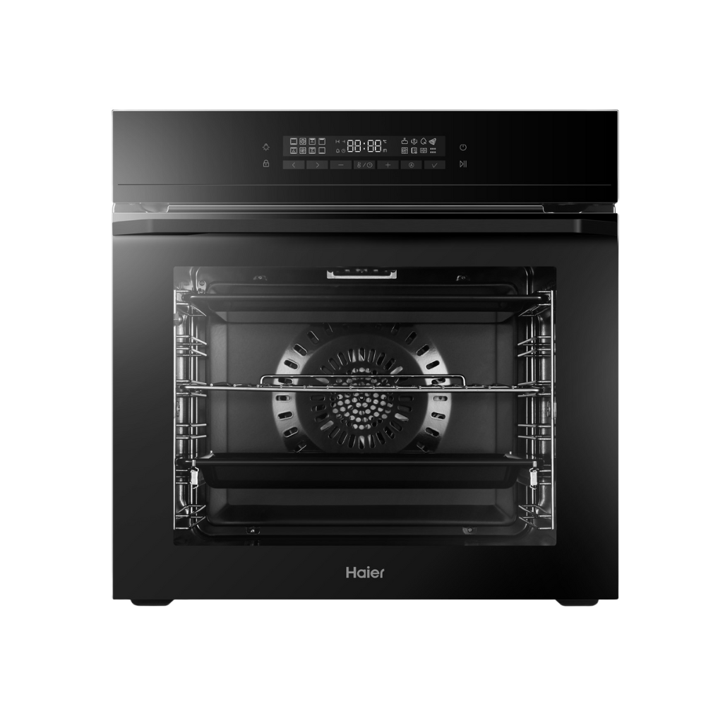 תנור אפייה בנוי 72 ליטר Haier HOQ-F5AAGB זכוכית שחורה