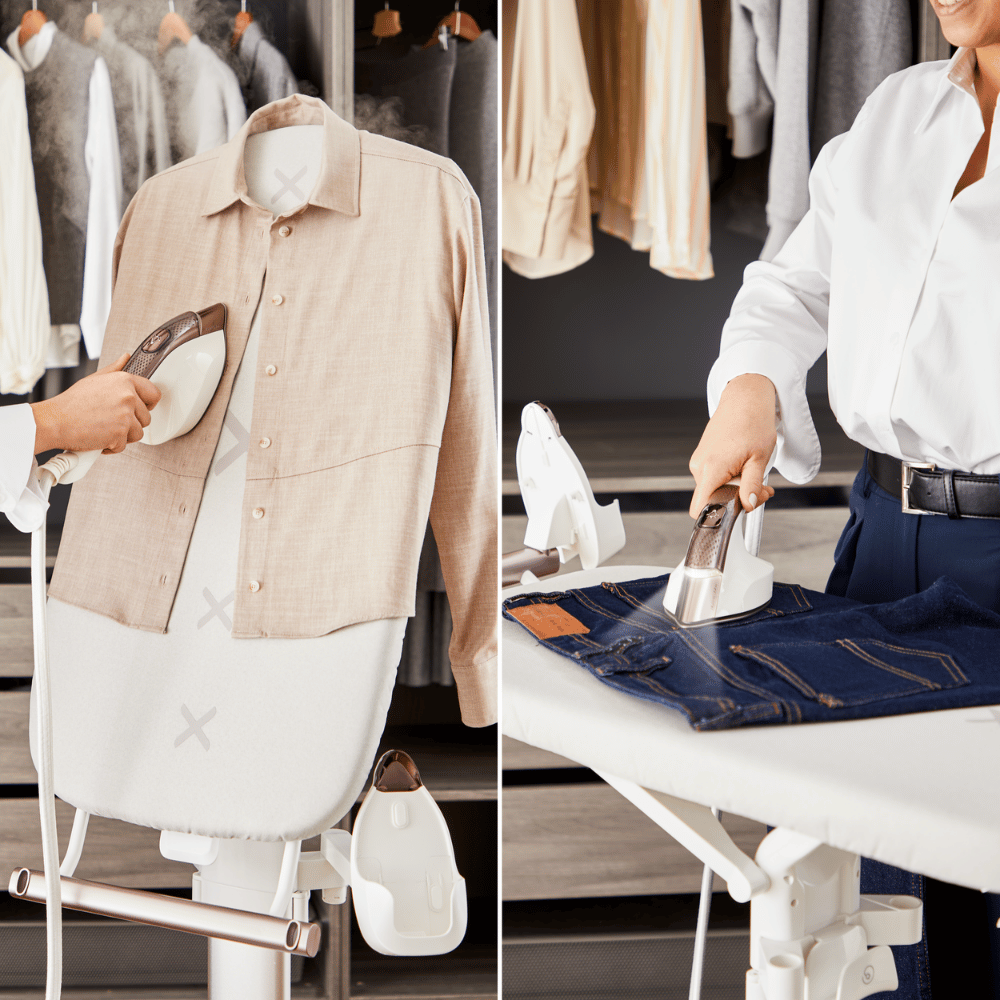 מגהץ קיטור אנכי Tefal All-In-One IXEO Vision QT1811G1