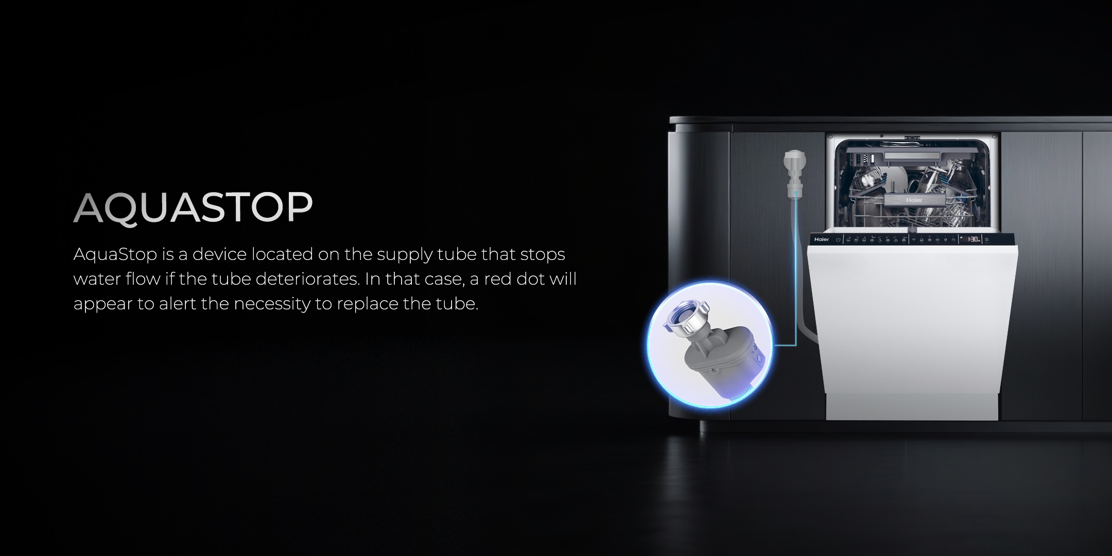 מדיח כלים אינטגרלי 45 ס"מ Haier XI1C3TB2FB