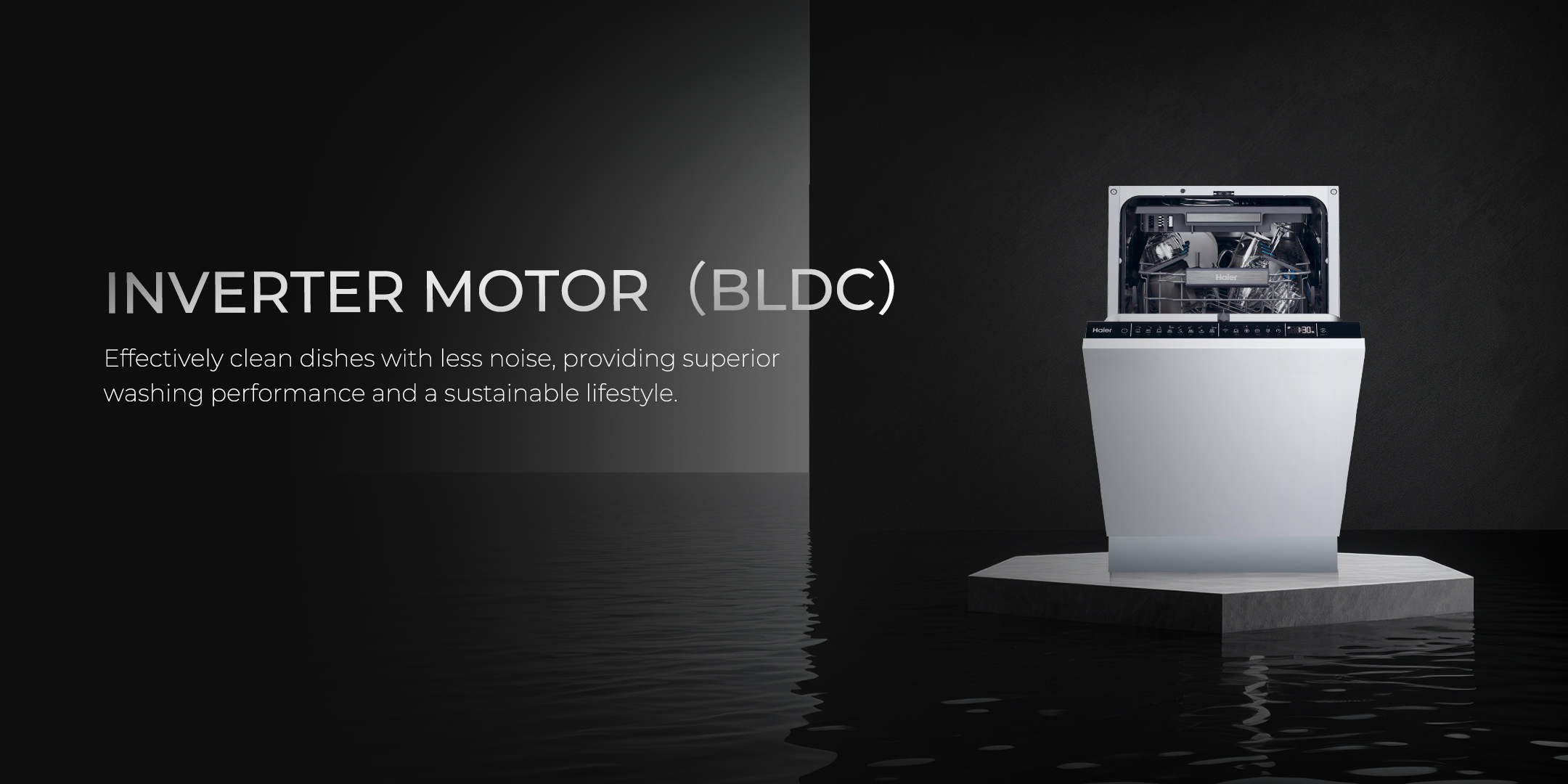 מדיח כלים אינטגרלי 45 ס"מ Haier XI1C3TB2FB