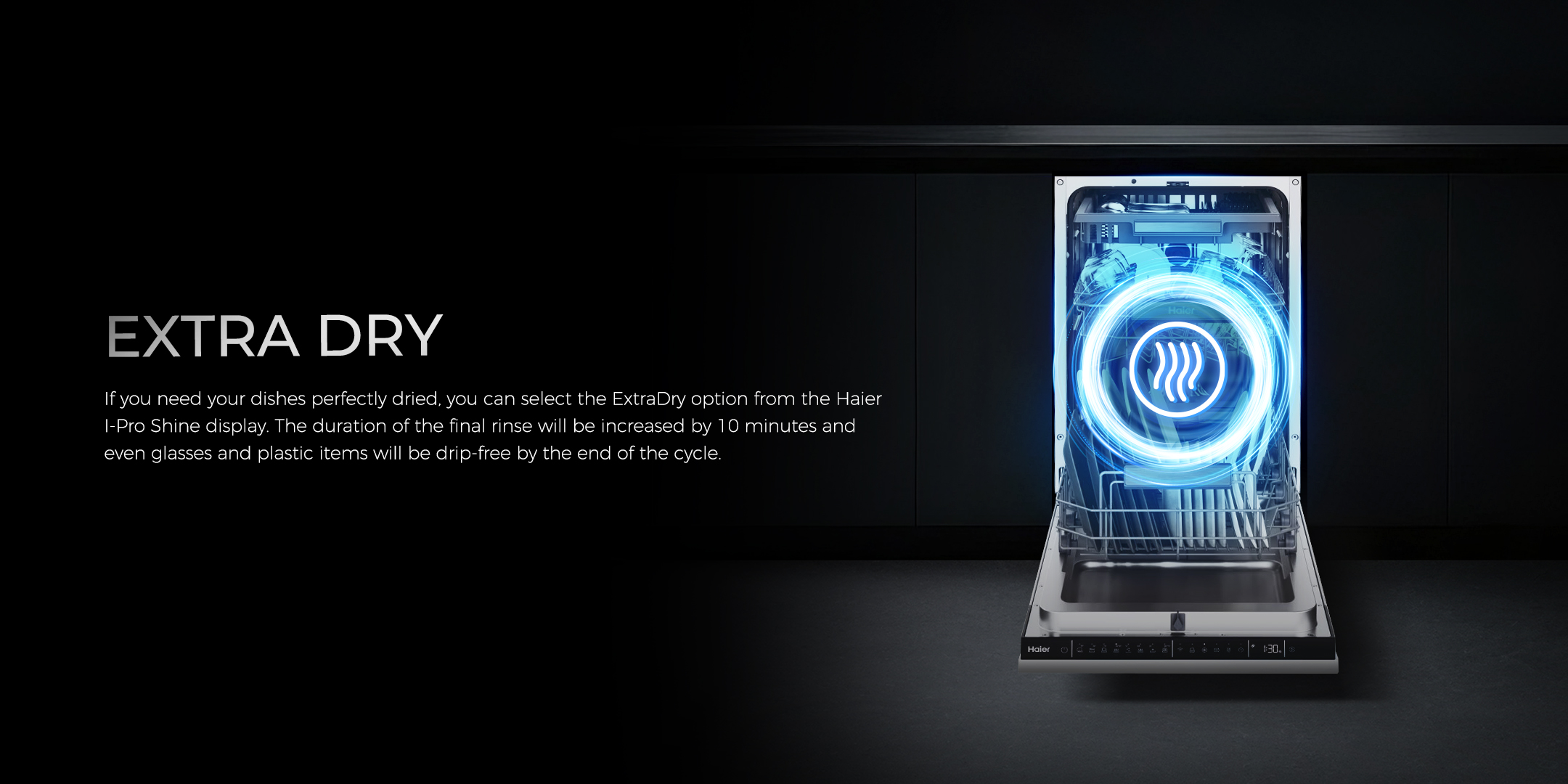 מדיח כלים אינטגרלי 45 ס"מ Haier XI1C3TB2FB