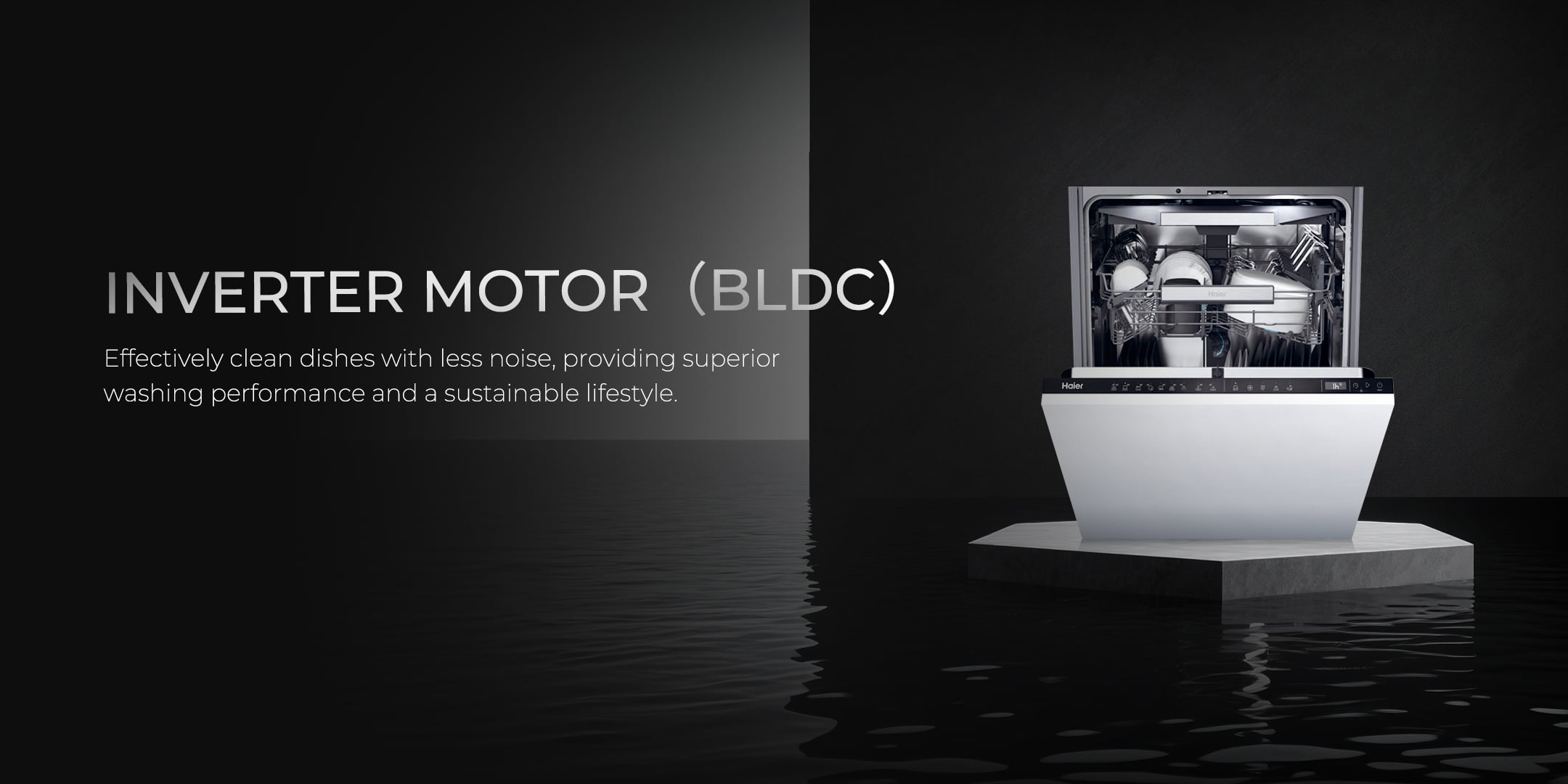 מדיח כלים אינטגרלי 60 ס"מ Haier XIT6C3TB3B