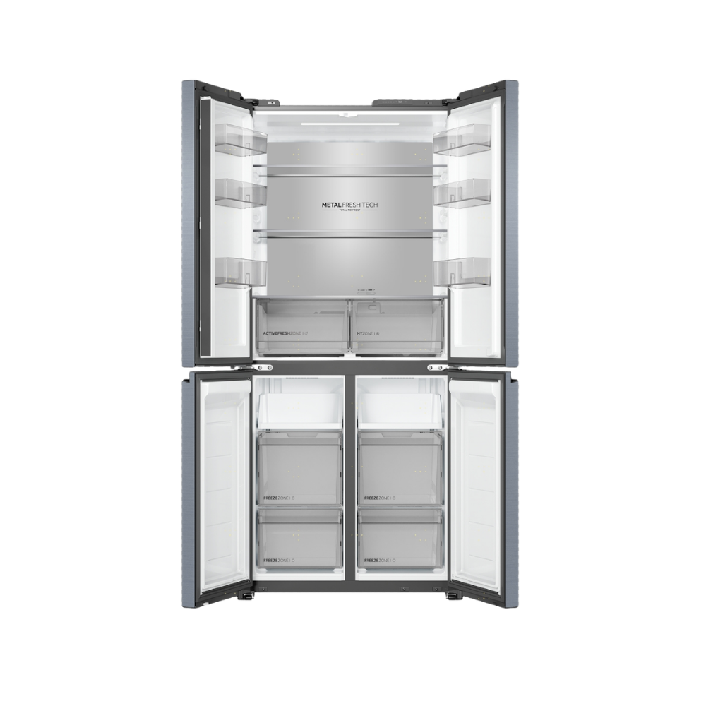 מקרר מקפיא תחתון 4 דלתות 474 ליטר Haier HRF4850 שחור