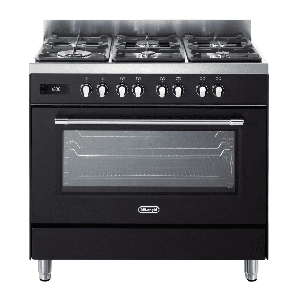 תנור משולב DeLonghi PRO966MA-IL 90 ס"מ 6 להבות - שחור