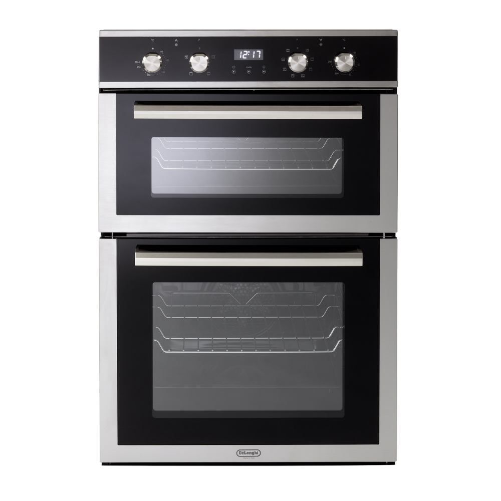 תנור בנוי דו-תאי DeLonghi DBIS87EDX נירוסטה - מהדרין, שני תאי אפייה נפרדים
