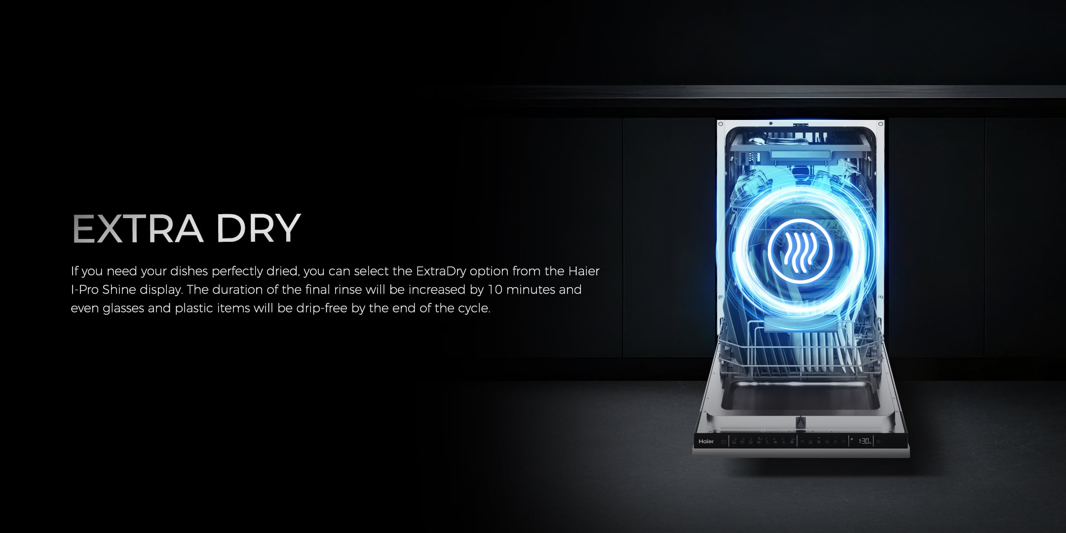 מדיח כלים אינטגרלי 45 ס"מ Haier XI1C3TB2FB