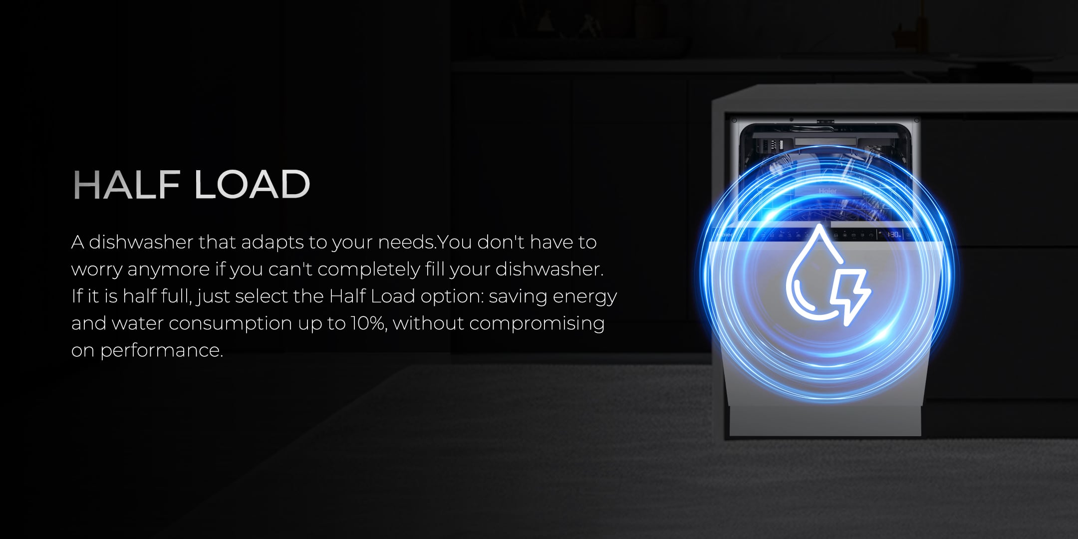 מדיח כלים אינטגרלי 45 ס"מ Haier XI1C3TB2FB