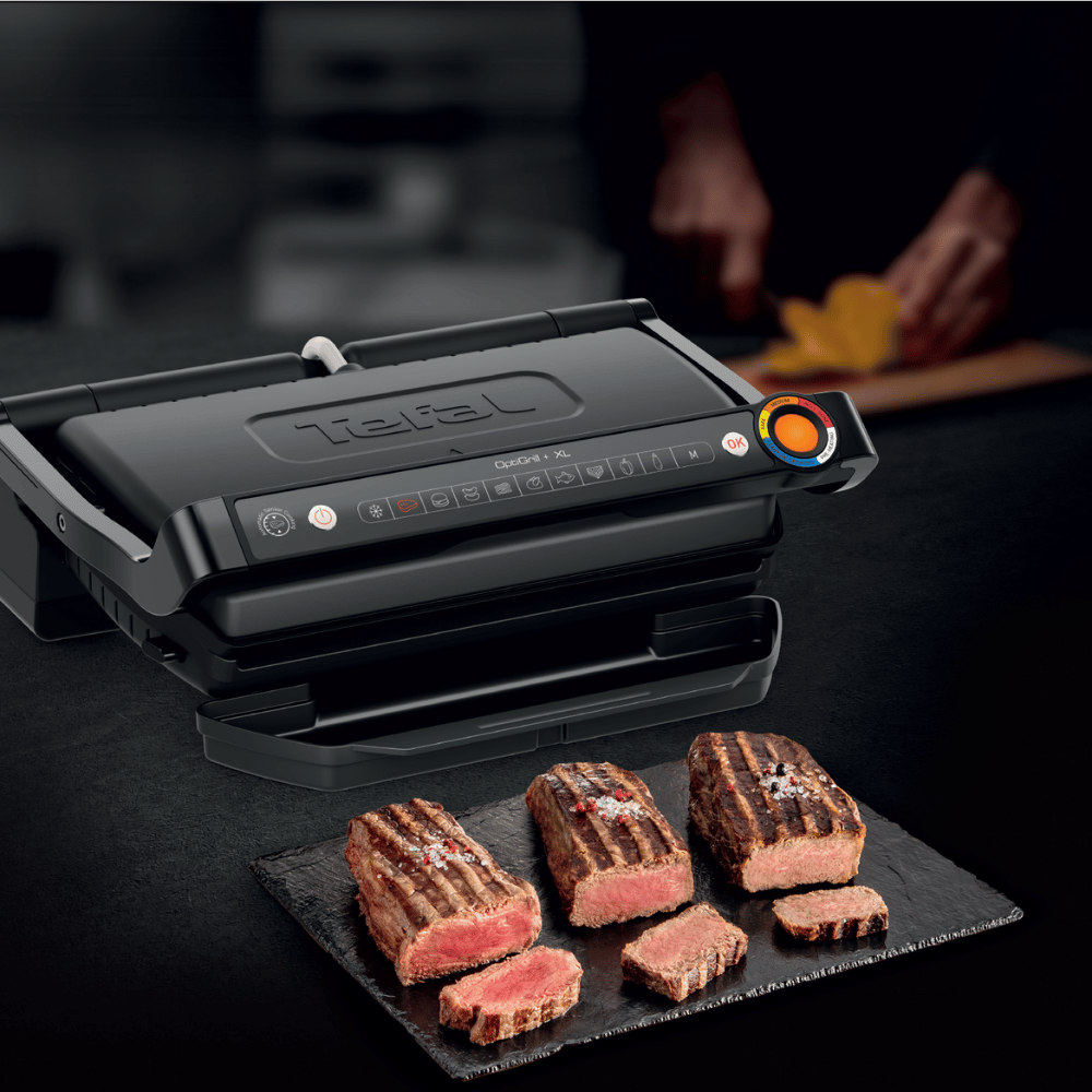 טוסטר גריל לחיצה 2000 וואט Tefal OptiGrill GC7278G1