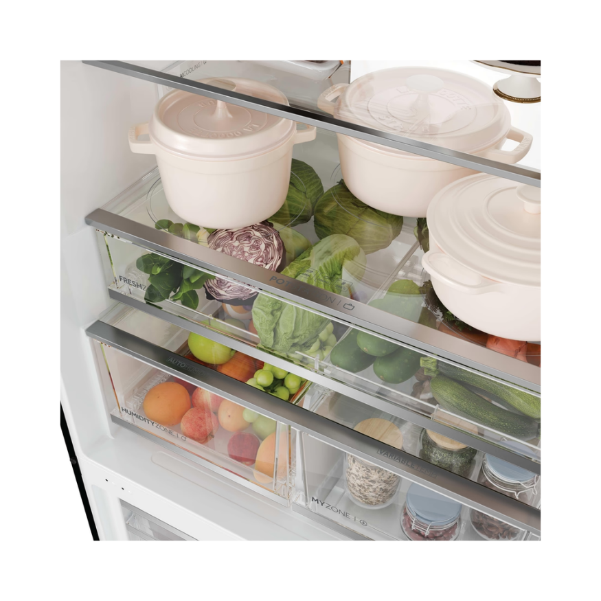 מקרר מקפיא תחתון 2 דלתות 640 ליטר Haier HDR5818DN